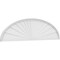 Ekena Millwork Elliptical Sunburst Architectural Grade PVC Pediment, 86"W x 22-1/2"H x 2"P PEDPS086X225ELL01 - alternate 1